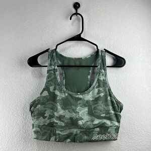 Reebok Green Camouflage Sports Bra Size XL